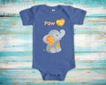 Paw Loves Me Cute Grandpa Name Elephant Baby Bodysuit Unique Grandfather Gift for Granddaughter or Grandson or Pregnancy Announcement Graphic Tee – Feel-Good Design · Great Gift For Fans