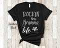 Rockin This Gramma Life Grandma Tshirt Special Grandmother Gift Idea for Mother39s Day Birthday Christmas or Pregnancy Reveal Announcement Graphic Tee – Soft Feel · High-Quality Print