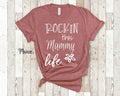 Rockin This Mammy Life Grandma Tshirt Special Grandmother Gift Idea for Mother39s Day Birthday Christmas or Pregnancy Reveal Announcement Graphic Tee – Cozy Vibes · High-Quality Print