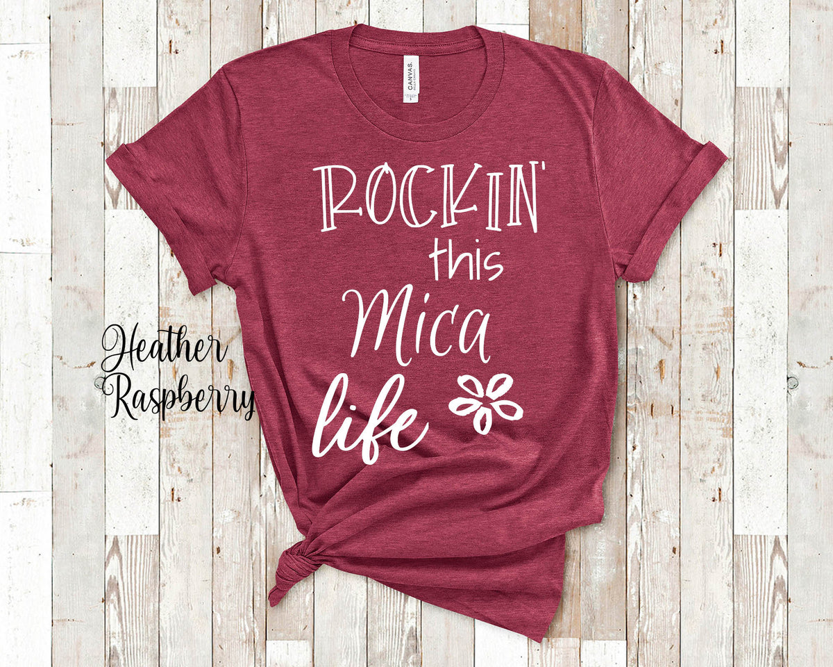 Rockin This Mica Life Grandma Tshirt Serbian Grandmother Gift Idea for Mother39s Day Birthday Christmas or Pregnancy Reveal Announcement Graphic Tee – Easygoing Wear · Top Pick For Any Outfit