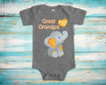 Great Grandpa Loves Me Cute Grandpa Elephant Baby Bodysuit Unique Grandfather Gift for Granddaughter or Grandson or Pregnancy Announcement Graphic Tee – Warm & Stylish · Perfect For Daily Wear