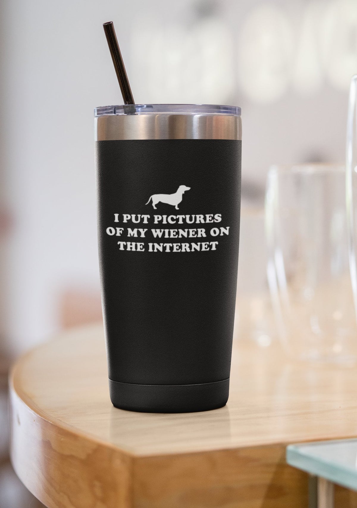 Funny Dachshund Tumbler Wiener Dog Gift Dachshunds Dachshund Owner Present Pictures Of My Wiener Graphic Tee – Fan Favorite · Great Gift For Fans