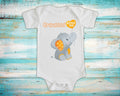 Granddad Loves Me Cute Grandpa Name Elephant Baby Bodysuit Unique Grandfather Gift for Granddaughter or Grandson or Pregnancy Announcement Graphic Tee – Aesthetic Look · Great Gift For Fans