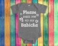 Pass Me To Babicka Cute Grandma Baby Bodysuit Tshirt or Toddler Shirt Slovakia Slovakian Grandmother Gift or Pregnancy Announcement Graphic Tee – Premium Graphic · Great Gift For Fans