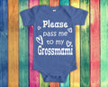 Pass Me To Grossmami Cute Grandma Baby Bodysuit Tshirt or Toddler Shirt Switzerland Swiss Grandmother Gift or Pregnancy Announcement Graphic Tee – Everyday Comfort · Must-Have Style