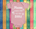 Pass Me To Sitti Cute Grandma Baby Bodysuit Tshirt or Toddler Shirt Lebanon Lebanese Grandmother Gift or Pregnancy Announcement Graphic Tee – Everyday Comfort · Great Gift For Fans