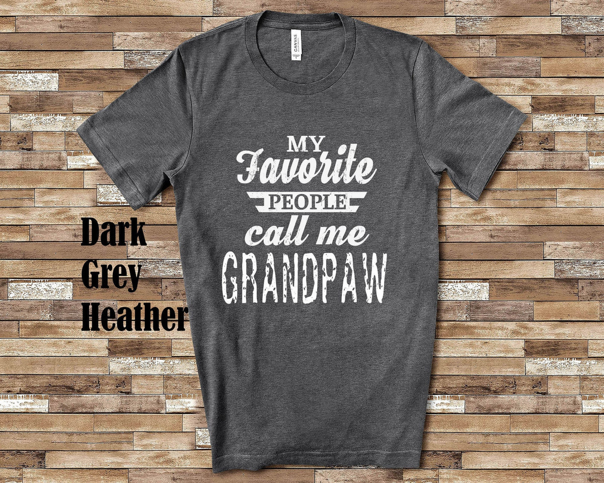 My Favorite People Grandpaw Tshirt Long Sleeve Shirt Sweatshirt or Tank Top Special Grandfather Father39s Day Christmas Birthday Gift Sweatshirt – Everyday Comfort · High-Quality Print