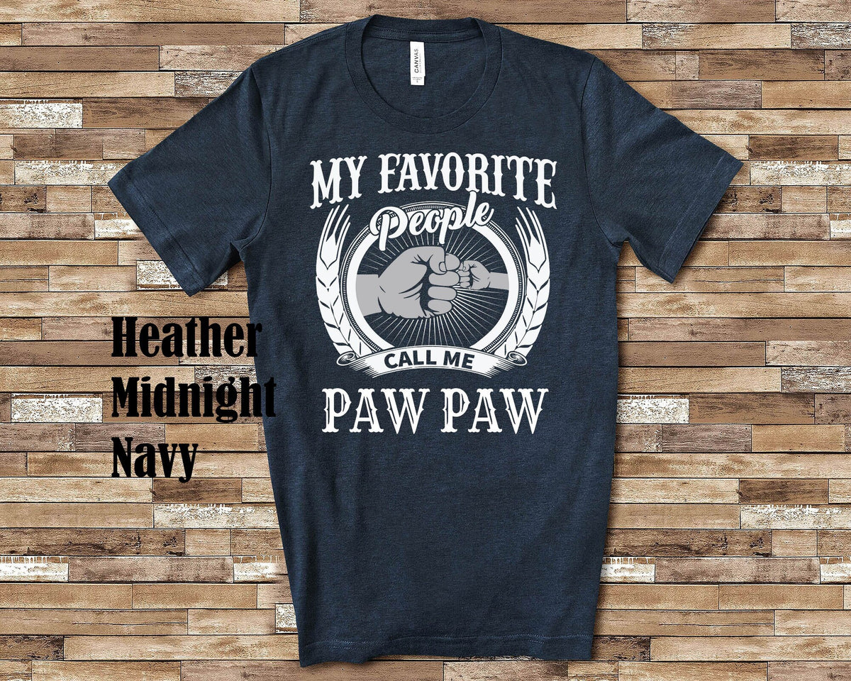 My Favorite People Paw Paw fist bump Tshirt Long Sleeve Shirt Sweatshirt Tank Top Special Grandfather Father39s Day Christmas Birthday Gift Sweatshirt – Easygoing Wear · High-Quality Print