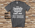 My Favorite People Great Granddad Tshirt Long Sleeve Shirt Sweatshirt or Tank Top Special Grandfather Father39s Day Christmas Birthday Gift Sweatshirt – Feel-Good Design · Perfect For Daily Wear