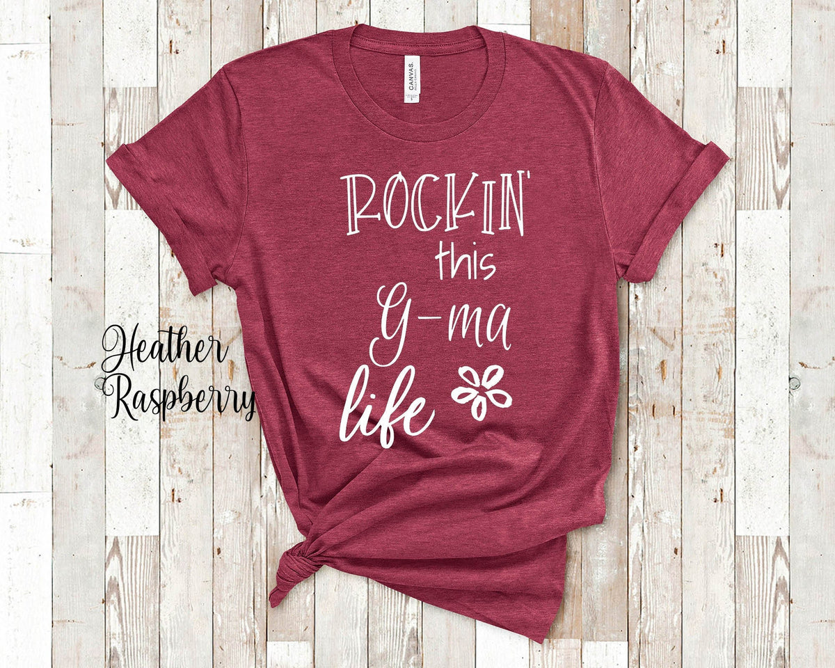 Rockin This Gma Life Tshirt Gift from Grandkids Funny Gma Shirt Grandmother Birthday Mother39s Day Christmas Gifts for Grandma Graphic Tee – Everyday Comfort · Great Gift For Fans