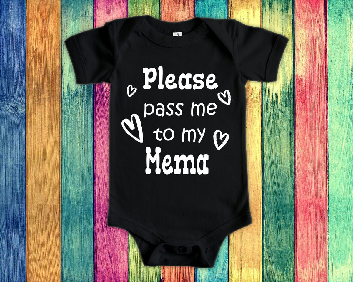 Pass Me To Meme Cute Grandma Baby Bodysuit Tshirt or Toddler Shirt Special Grandmother Gift or Pregnancy Announcement Graphic Tee – Bold Style · Great Gift For Fans