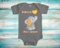 Babcia Loves Me Cute Grandma Name Elephant Baby Bodysuit Unique Grandmother Gift for Granddaughter or Grandson or Pregnancy Announcement Graphic Tee – Easygoing Wear · Perfect For Daily Wear