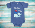 Mimi Loves Me Cute Grandma Name Whale Baby Bodysuit Unique Grandmother Gift for Granddaughter or Grandson or Pregnancy Announcement Graphic Tee – Feel-Good Design · Great Gift For Fans