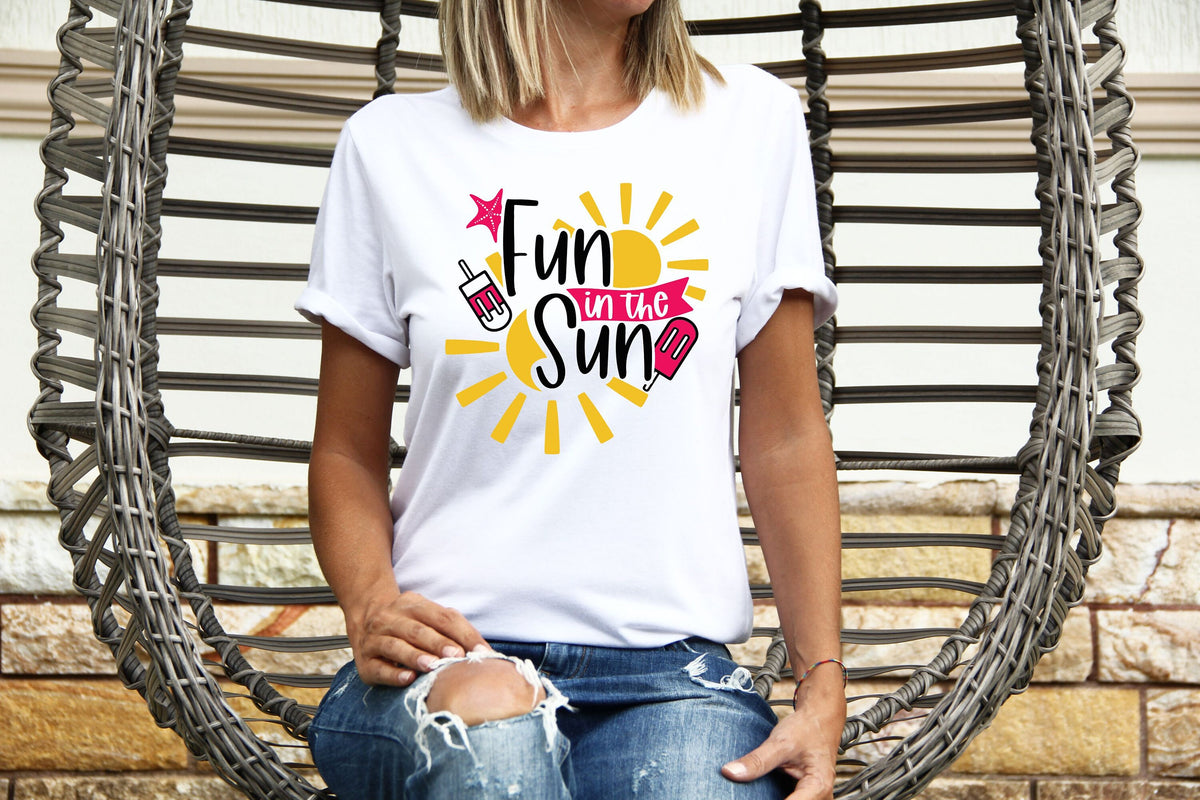 Womens Summer Tops TShirt T Shirt TShirt Tees Holiday Shirt For Women Holiday Top Fun In The Sun Graphic Tee – Fan Favorite · Perfect For Daily Wear