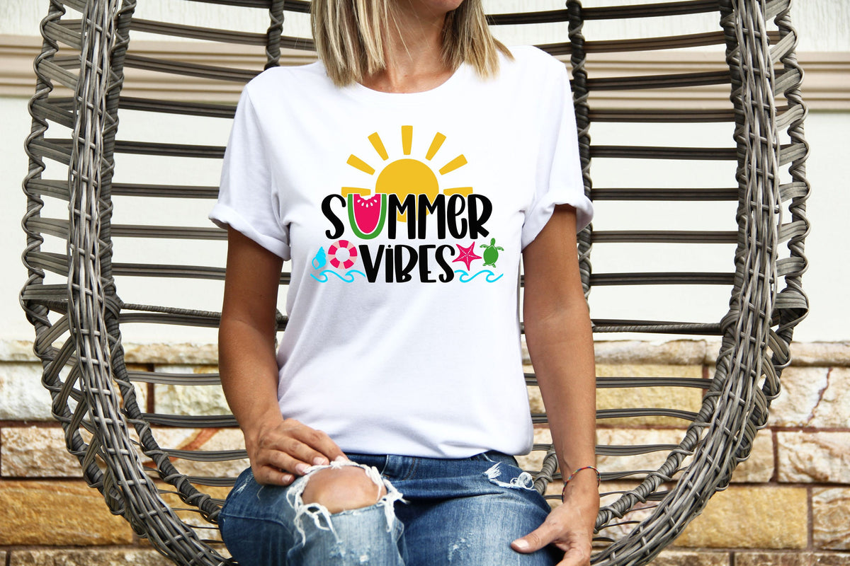 Womens Summer Tops TShirt T Shirt TShirt Tees Holiday Shirt For Women Holiday Top Summer Vibes Graphic Tee – Bold Style · Top Pick For Any Outfit