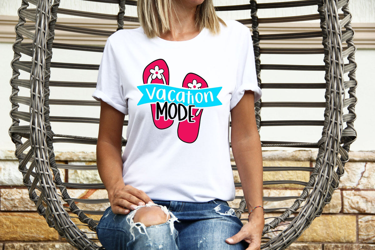 Womens Summer Tops TShirt T Shirt TShirt Tees Holiday Shirt For Women Holiday Top Vacation Mode Graphic Tee – Premium Graphic · Must-Have Style