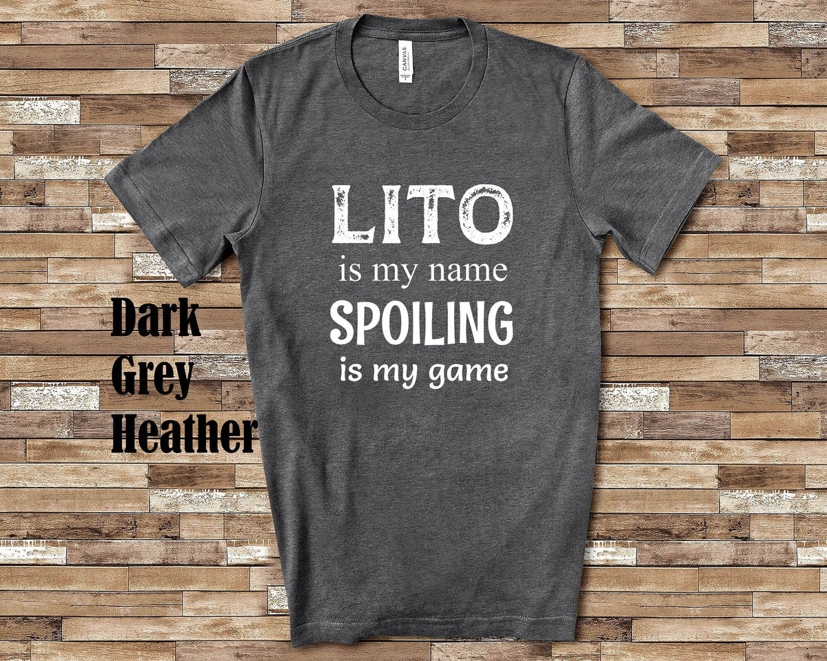 Lito Is My Name Grandpa Tshirt Mexican or Spanish Grandfather Gift Idea for Father39s Day Birthday Christmas Pregnancy Reveal Announcement Graphic Tee – Warm & Stylish · Great Gift For Fans