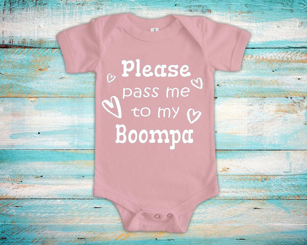 Pass Me To Boompa Cute Grandpa Baby Bodysuit Tshirt or Toddler Shirt Special Grandfather Gift or Pregnancy Announcement Graphic Tee – Warm & Stylish · Top Pick For Any Outfit