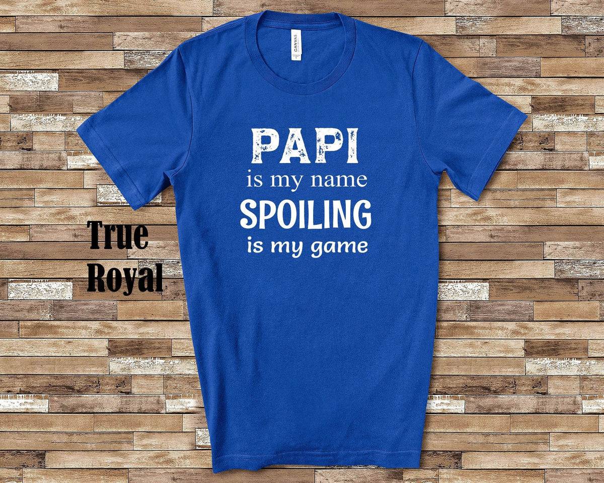 Papi Is My Name Grandpa Tshirt French Spanish Latino Grandfather Gift Idea for Fathers Day Birthday Christmas Pregnancy Reveal Announcement Graphic Tee – Aesthetic Look · Must-Have Style