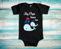 Pops Loves Me Cute Grandpa Name Whale Baby Bodysuit Unique Grandfather Gift for Granddaughter or Grandson or Pregnancy Announcement Graphic Tee – Aesthetic Look · Trending Graphic Apparel