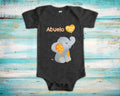 Abuelo Loves Me Cute Grandpa Name Elephant Baby Bodysuit Unique Grandfather Gift for Granddaughter or Grandson or Pregnancy Announcement Graphic Tee – Feel-Good Design · Trending Graphic Apparel