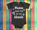 Pass Me To Abuela Cute Grandma Baby BodysuitTshirt or Toddler Shirt Mexico Mexican Spain Spanish Grandmother Gift or Pregnancy Announcement Graphic Tee – Easygoing Wear · Trending Graphic Apparel