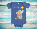 MeeMaw Loves Me Cute Grandma Name Elephant Baby Bodysuit Unique Grandmother Gift for Granddaughter or Grandson or Pregnancy Announcement Graphic Tee – Cozy Vibes · Top Pick For Any Outfit