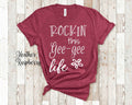 Rockin This Geegee Life Grandma Tshirt Special Grandmother Gift Idea for Mother39s Day Birthday Christmas or Pregnancy Reveal Announcement Graphic Tee – Warm & Stylish · Top Pick For Any Outfit