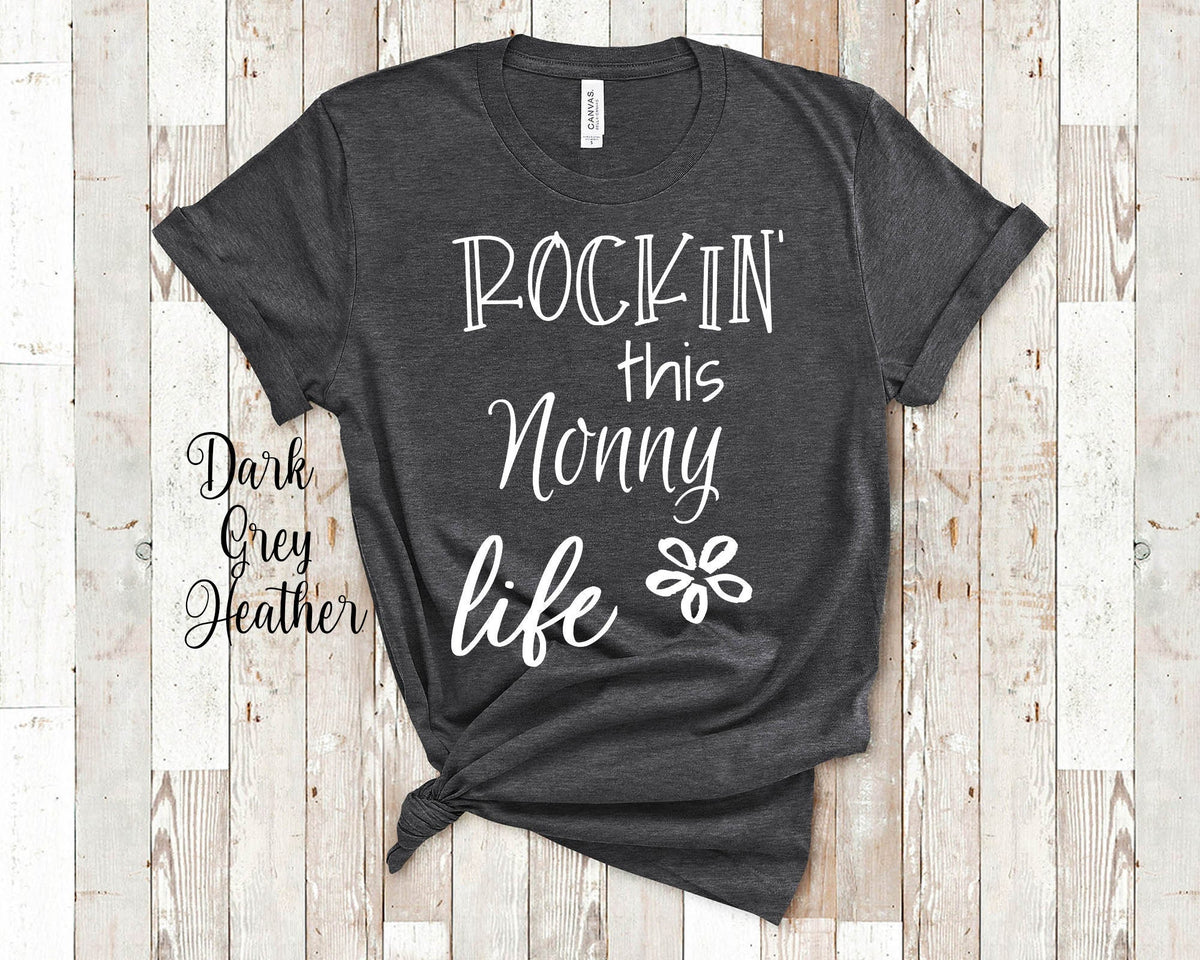 Rockin This Nonny Life Grandma Tshirt Italian Grandmother Gift Idea for Mother39s Day Birthday Christmas or Pregnancy Reveal Announcement Graphic Tee – Bold Style · Must-Have Style