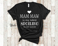 Mam Maw Is My Name Grandma Tshirt Special Grandmother Gift Idea for Mother39s Day Birthday Christmas or Pregnancy Reveal Announcement Graphic Tee – Bold Style · High-Quality Print