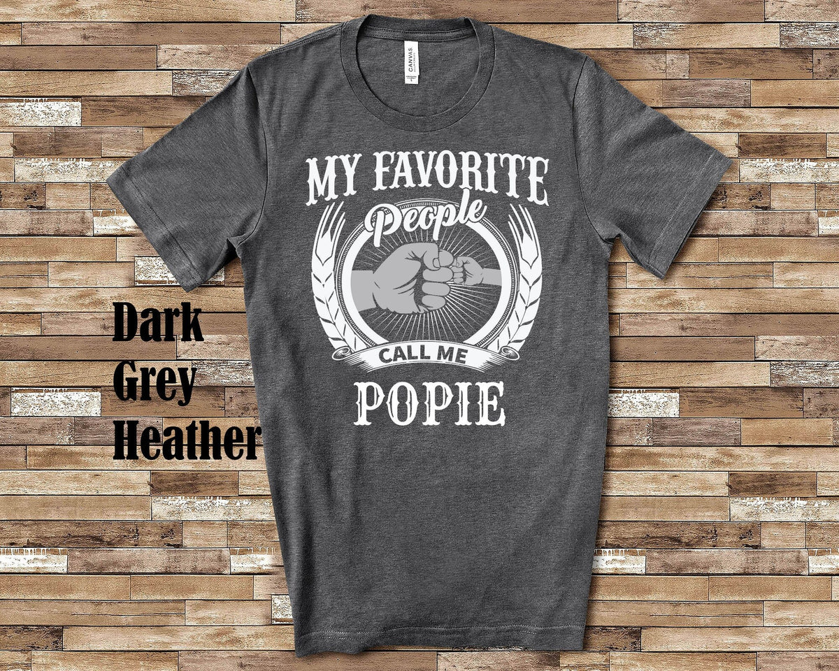 My Favorite People Popie fist bump Tshirt Long Sleeve Shirt Sweatshirt or Tank Top Special Grandfather Father39s Day Christmas Birthday Gift Sweatshirt – Cozy Vibes · High-Quality Print