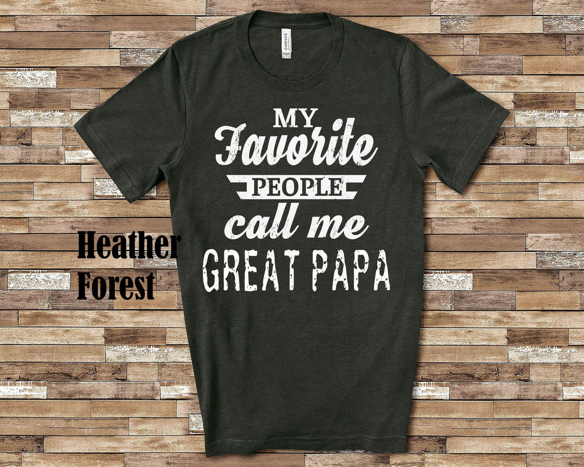 My Favorite People Great Papa Tshirt Long Sleeve Shirt Sweatshirt or Tank Top Special Grandfather Father39s Day Christmas Birthday Gift Sweatshirt – Everyday Comfort · Great Gift For Fans
