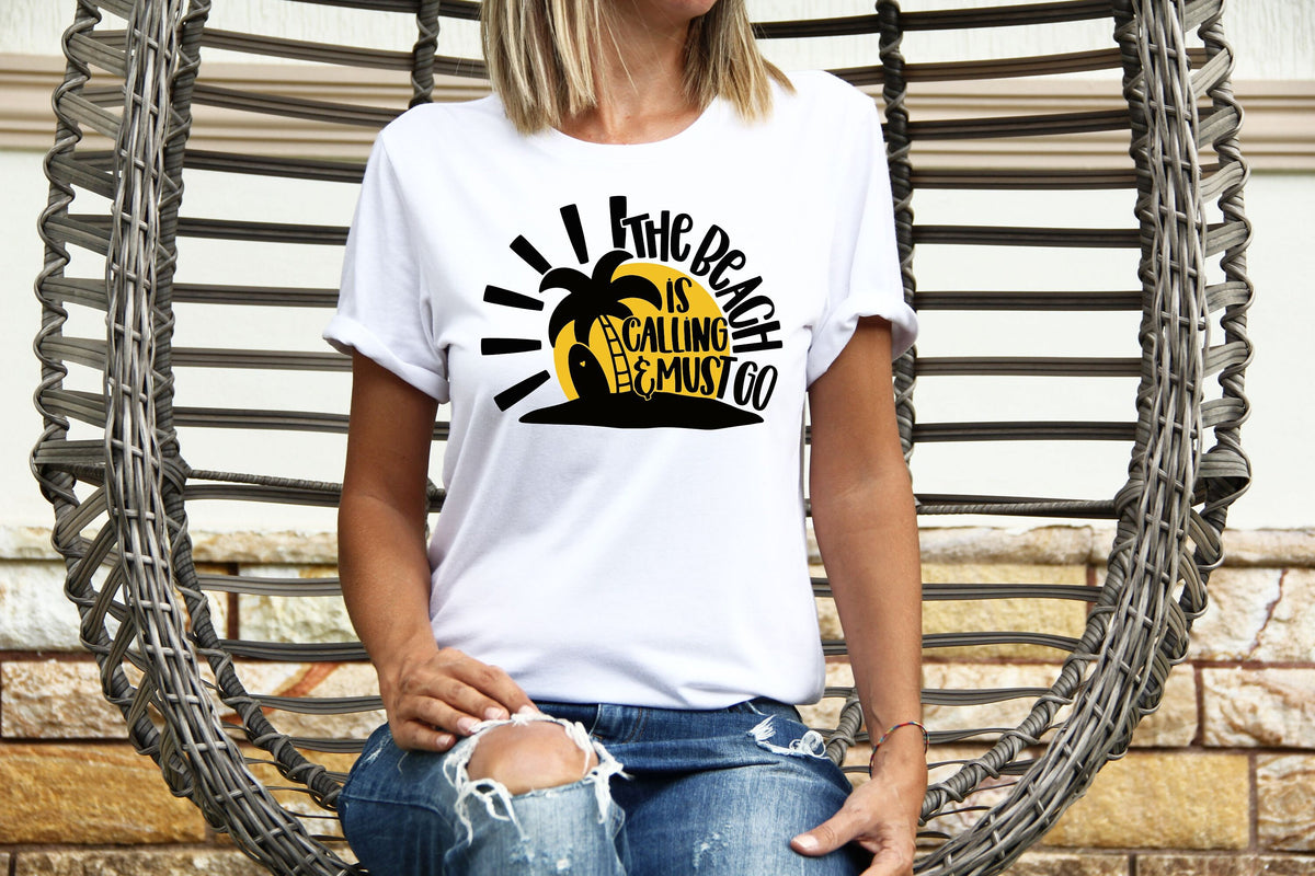 Womens Summer Tops TShirt T Shirt TShirt Tees Holiday Shirt For Women Holiday Top The Beach Is Calling Must Go Graphic Tee – Fan Favorite · Top Pick For Any Outfit