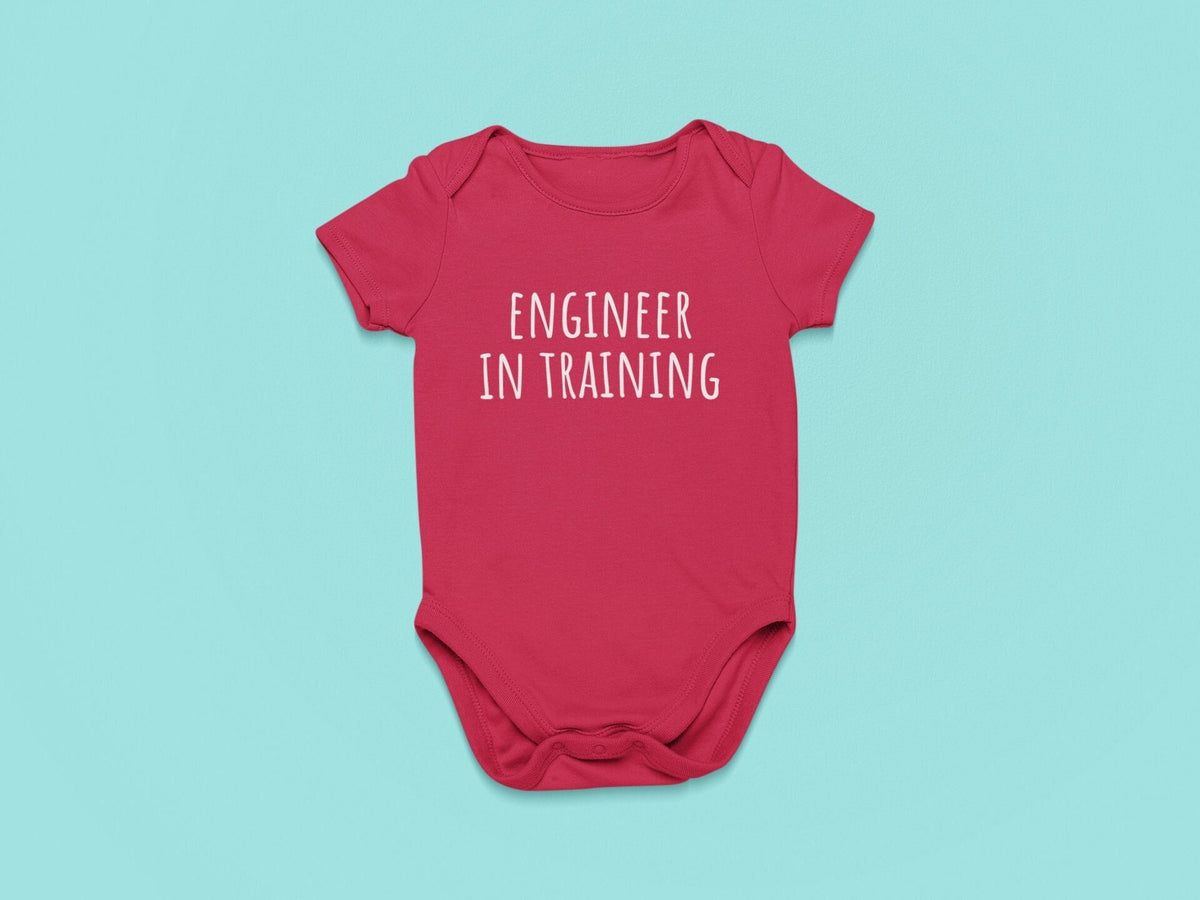 Cute Engineer Baby Shirt Engineer Baby Onepiece Baby Bodysuit Engineer In Training Baby Shower Gift First Birthday Graphic Tee – Warm & Stylish · Great Gift For Fans