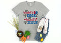 My Basket39s Full Of Eggs My Heart39s Full Of Jesus Religious Christian Easter Shirt Adult Baby Bodysuit or Baby Tshirt Toddler or Youth Tee Graphic Tee – Bold Style · High-Quality Print