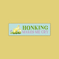 Funny Bumper Sticker for Anxious Driver Honking Makes Me Cry Funny Sticker with Cute Ducks Crying Driving Bumper Sticker for New Driver Graphic Tee – Aesthetic Look · Perfect For Daily Wear
