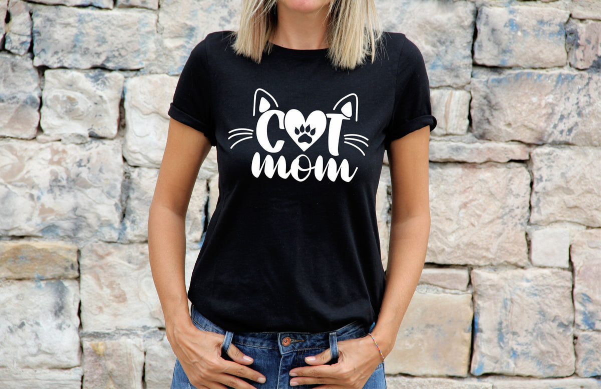 Womens Cat TShirt Shirt Cat Lovers Gift For Cat Tee Cat Mom 2 Graphic Tee – Warm & Stylish · Perfect For Daily Wear