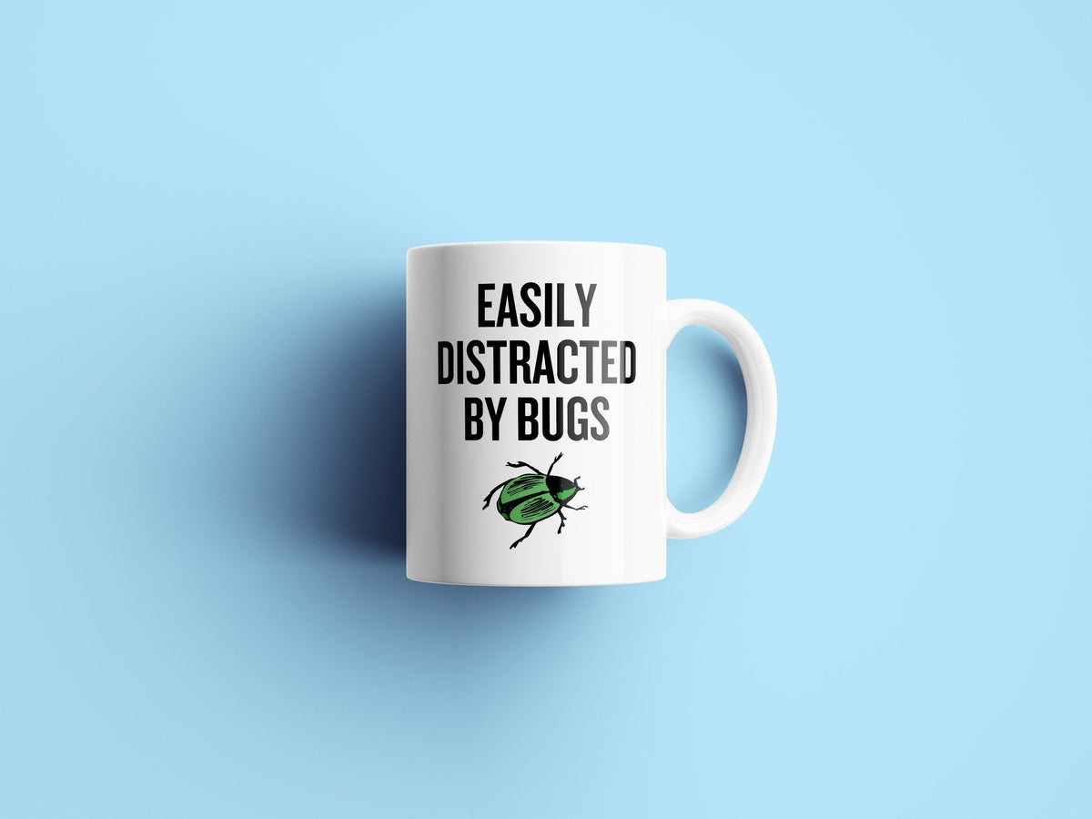 Funny Entomology Mug Insect Collector Gift Bug Lover Present Entomologist Easily Distracted By Bugs Graphic Tee – Premium Graphic · Must-Have Style