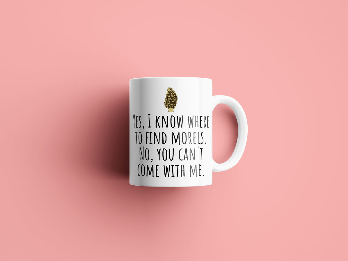 Funny Mushrooming Mug Mushroom Hunting I Know Where To Find Morels Mushroom Foraging Gift Graphic Tee – Everyday Comfort · Must-Have Style
