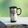 Funny Electrician Travel Mug Electrician Gift Idea Electricians Always Keep You Turned On Graphic Tee – Everyday Comfort · Must-Have Style