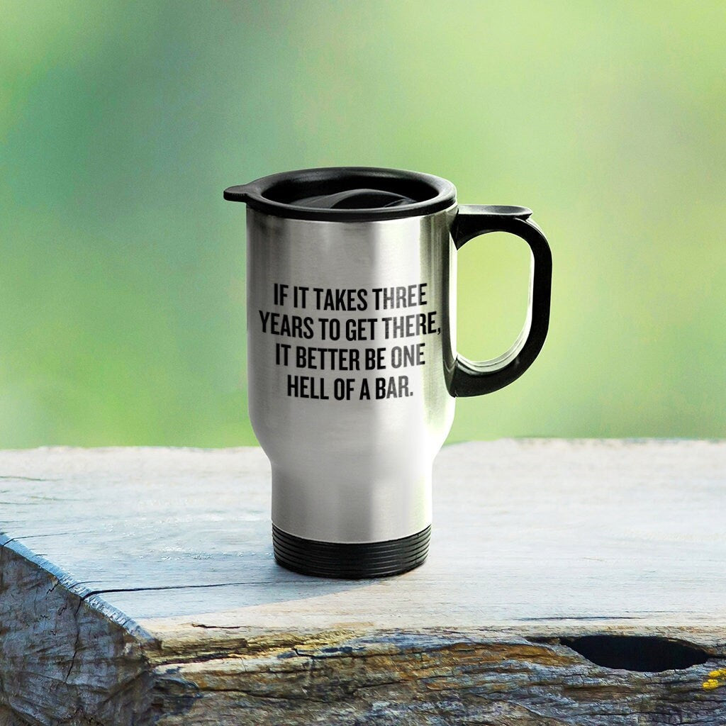 Funny Lawyer Travel Mug Law Student Gift It Better Be One Hell Of A Bar Paralegal Present Legal Law School Graphic Tee – Premium Graphic · Must-Have Style