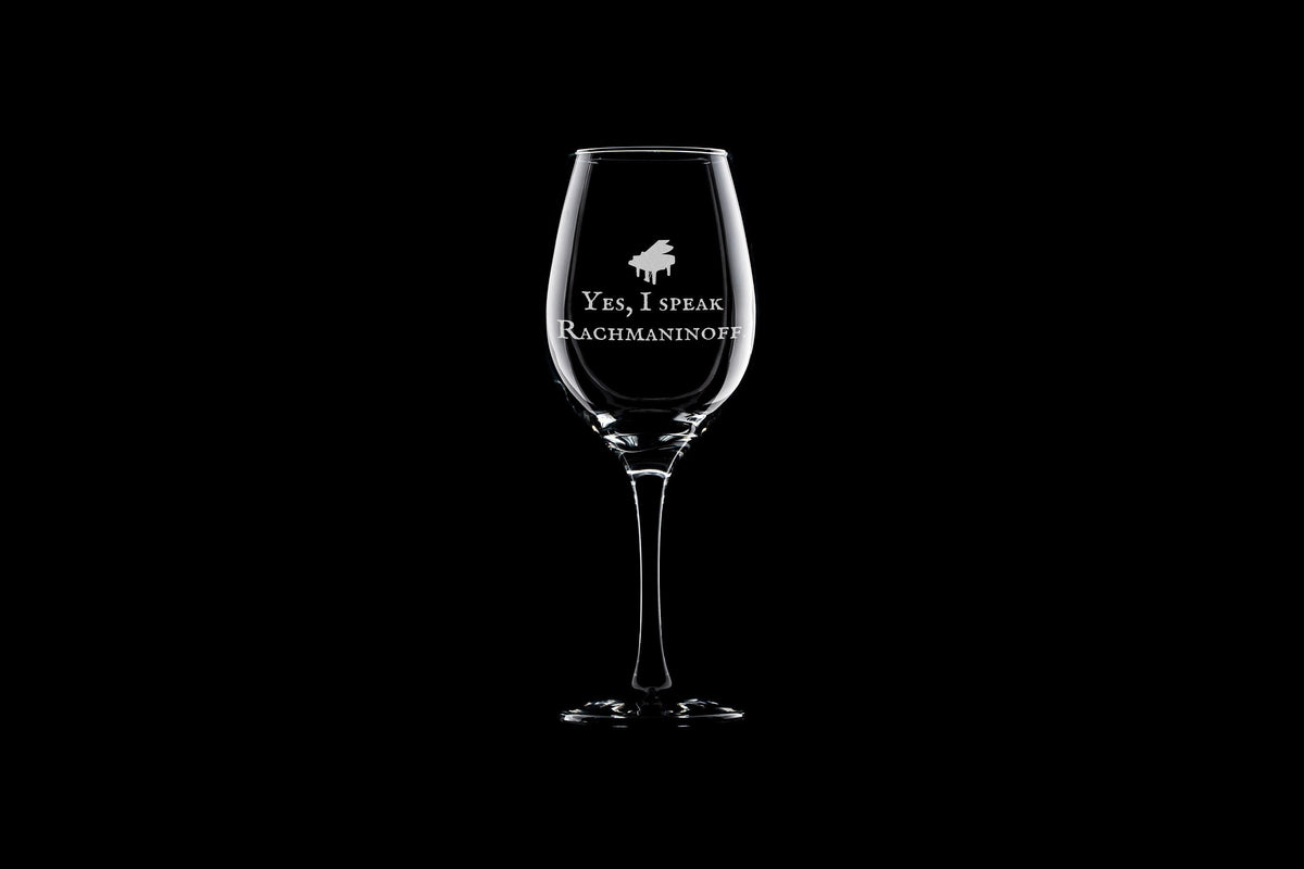 Funny Piano Wine Glass Piano Player Gift Pianist Present Piano Teacher I Speak Rachmaninoff Graphic Tee – Easygoing Wear · Must-Have Style