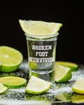 Broken Foot Shot Glass Funny Get Well Gift Broken Foot Survivor Graphic Tee – Bold Style · Trending Graphic Apparel