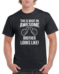 Brother Birthday TShirt Gifts Presents This Is What An Awesome Brother Looks Like Christmas Gift Unisex Top Graphic Tee – Warm & Stylish · Perfect For Daily Wear