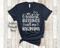My Greatest Blessings Call Me Nagymama Grandma Tshirt Hungarian Grandmother Gift Idea for Mother39s Day Birthday Christmas Pregnancy Reveal Graphic Tee – Everyday Comfort · Perfect For Daily Wear
