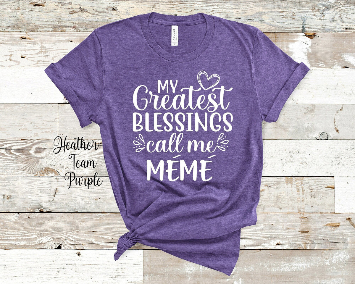 My Greatest Blessings Call Me Mm Grandma Tshirt French Canadian Grandmother Gift Idea for Mother39s Day Birthday Christmas or Pregnancy Graphic Tee – Easygoing Wear · Great Gift For Fans