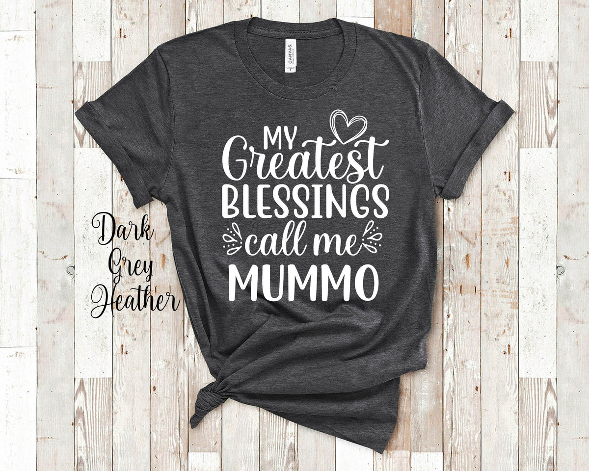 My Greatest Blessings Call Me Mummo Grandma Tshirt Finnish Grandmother Gift Idea for Mother39s Day Birthday Christmas or Pregnancy Reveal Graphic Tee – Warm & Stylish · Must-Have Style