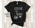 Rockin This Kuku Life Grandma Tshirt Hawaiian Grandmother Gift Idea for Mother39s Day Birthday Christmas or Pregnancy Reveal Announcement Graphic Tee – Aesthetic Look · Trending Graphic Apparel