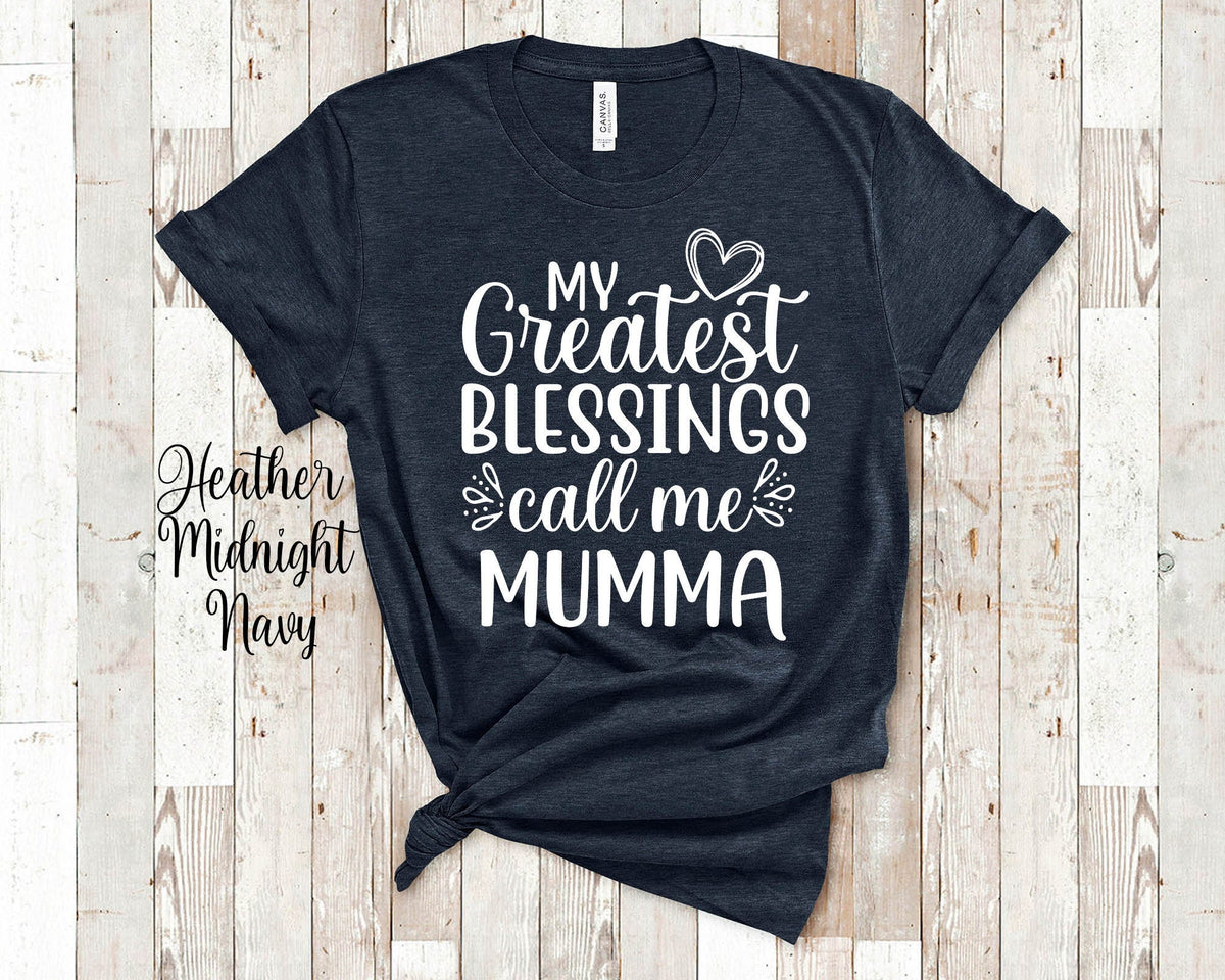 My Greatest Blessings Call Me Mumma Grandma Tshirt Finnish Grandmother Gift Idea for Mother39s Day Birthday Christmas or Pregnancy Reveal Graphic Tee – Feel-Good Design · Top Pick For Any Outfit
