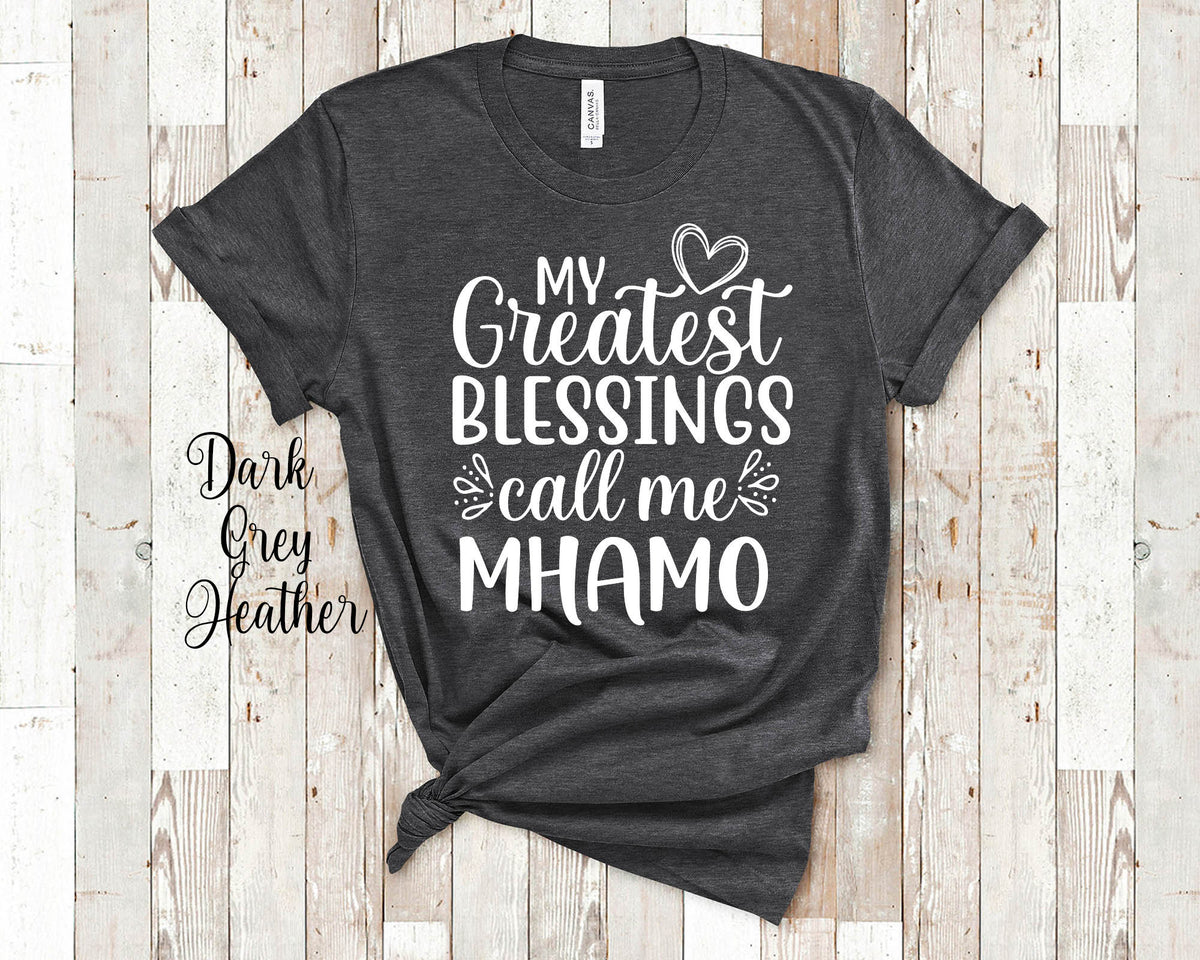 My Greatest Blessings Call Me Mhamo Grandma Tshirt Irish Grandmother Gift Idea for Mother39s Day Birthday Christmas or Pregnancy Reveal Graphic Tee – Fan Favorite · Trending Graphic Apparel